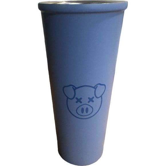 Shane Dawson Pig Tumbler Cup Light Blue With Lid & Straw - Picture 10 of 14